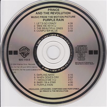 CD - Prince - Purple Rain - 1