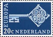 899 Nederland 20 cent 1968 conditie: gestempeld  