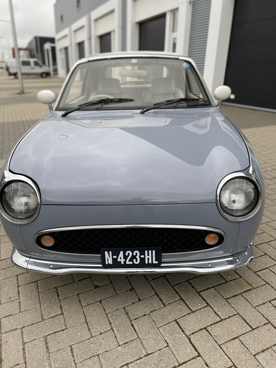 Hele mooie Nissan Figaro in Lapisgrijs vers uit Japan geïmporteerd, roestvrij! - nr. 1