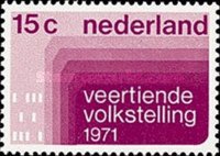 957 Nederland 15 cent 1971 conditie: gestempeld - 0