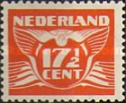 385 Nederland 17.5 cent  1941 conditie:  gestempeld  