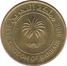 Bahrain 10  fils 2010 conditie: circulatie munt  