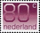 1416a Nederland 80 cent 1991 boven en onder ongetand conditie: gestempeld - 0