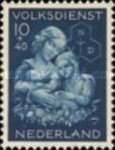 427 Nederland 10 cent 1944 conditie: postfris met plakker 