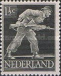 428 Nederland 1.5 cent 1944 conditie: postfris met plakker - 0