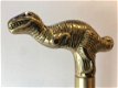 1 wandelstok, met dinosaurus, messing - 1 - Thumbnail
