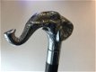 1 wandelstok, olifant, nikkel , wandelstok - 2 - Thumbnail