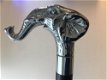 1 wandelstok, olifant, nikkel , wandelstok - 5 - Thumbnail
