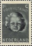 444 Nederland 1.5 cent 1945 conditie: gestempeld     