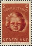 446 Nederland 5 cent 1945 conditie: gestempeld  