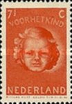 447 Nederland 7.5 cent 1945 conditie: gestempeld    