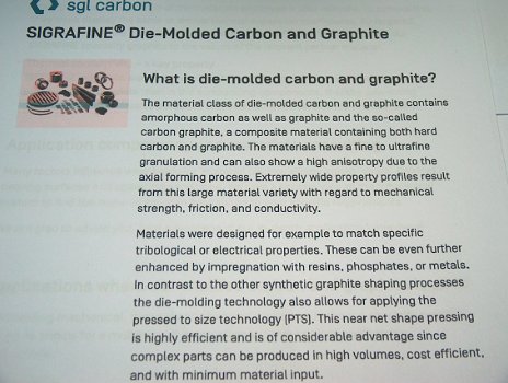 Graphite Grafiet - tube , buis EK2200 SGL carbon Sigrafine - 3