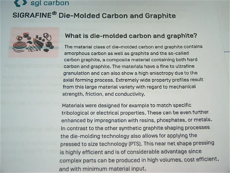 Grafiet, Graphite, staf en buis SGL carbon Sigrafine EK3245 - 5