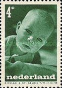496 Nederland 4 cent 1947 conditie: gestempeld  