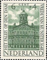 504 Nederland 6 cent 1948 conditie: postfris met plakker - 0