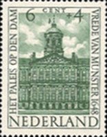 504 Nederland 6 cent 1948 conditie: postfris met plakker 