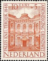 505 Nederland 10 cent 1948 conditie: postfris met plakker - 0