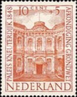 505 Nederland 10 cent 1948 conditie: postfris met plakker 