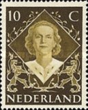 509 Nederland 10 cent 1948 conditie: gestempeld - 0