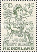548 Nederland 6 cent 1949 conditie: postfris met plakker