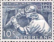587 Nederland 10 cent 1952 conditie: postfris met plakker - 0