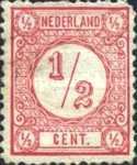 30 Nederland 0.5 cent 1876 conditie: gestempeld