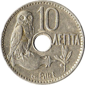 Griekenland 10 lepta 1912 conditie: circulatie munt - 1