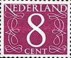 691 Nederland 8 cent 1957 conditie: gestempeld    