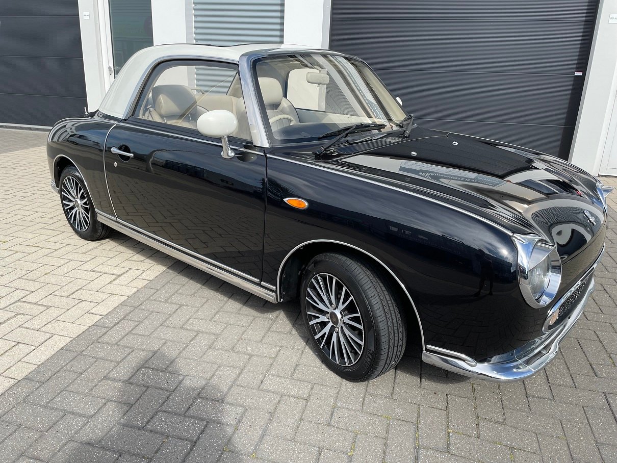 Hele leuke Nissan Figaro in zwart Metallic - Afbeelding 8