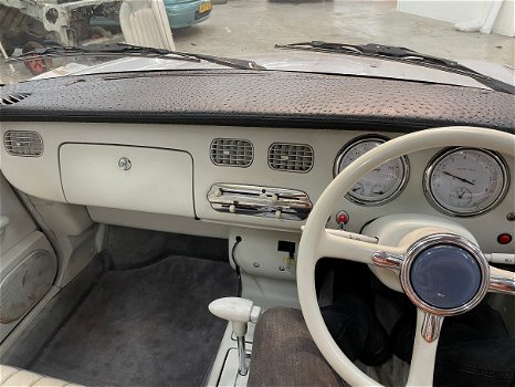 Hele mooie Nissan Figaro in Lapisgrijs - 6