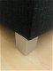 BOXSPRING antraciet, met achterwand, opbergruimte en topper, NIEUW - 3 - Thumbnail