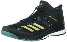 Adidas crazyflight sneaker black gold