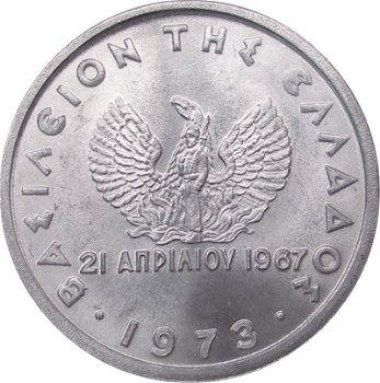 Griekenland 10 lepta 1973 conditie: circulatie munt - 0