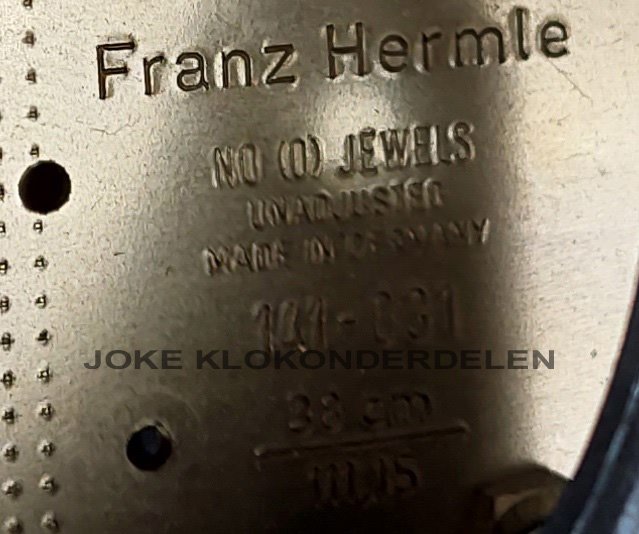 = Uurwerk = Hermle 141 - 031 38 cm. =45997 - Afbeelding 6
