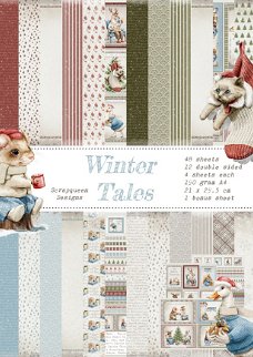 winter tales paper pack  48 sheets 