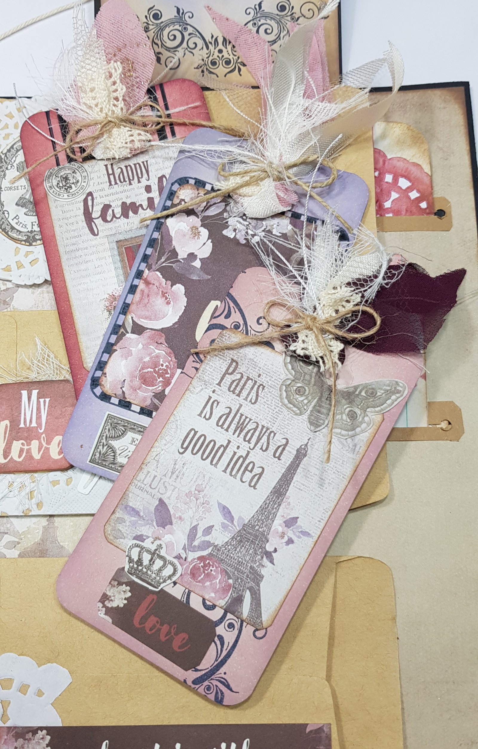 chic lady junk journal with a twist finished project - Afbeelding 3