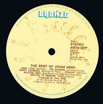 LP - Uriah Heep - The Best of... - 1