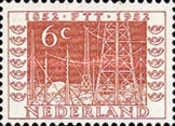 594 Nederland 6 cent 1952 conditie: postfris met plakker