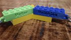 Lego sleutelhanger met naam en ring van 25mm incl.verzenden - 1 - Thumbnail