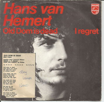 Hans van Hemert ‎– Old Dom Is Dead (1972) - 0