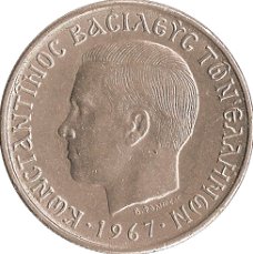 Griekenland 1 drachme 1967 conditie: circulatie munt