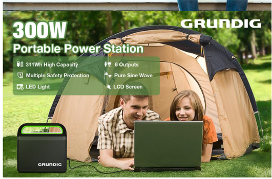 GRUNDIG Portable Power Station Mobile Generator 300Wh - 1