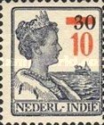 254 Nederlands Indië 10 cent  1937 conditie: gestempeld