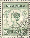 115 Nederlands Indië 50 cent 1913 conditie: gestempeld - 0