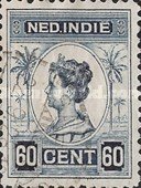 147 Nederlands Indië 60 cent 1922 conditie: gestempeld - 0