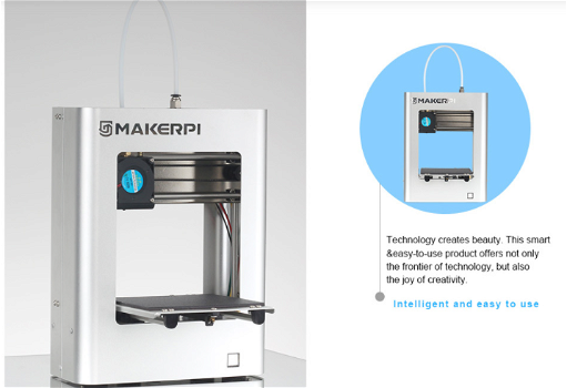 MAKERPI M1 48W 3D Printer for Kids, One Key Print, Auto Lev - 1