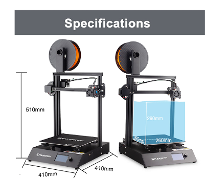 MAKERPI P2 3D Printer,Thermodynamic Nozzle up to 260 Degree - 1