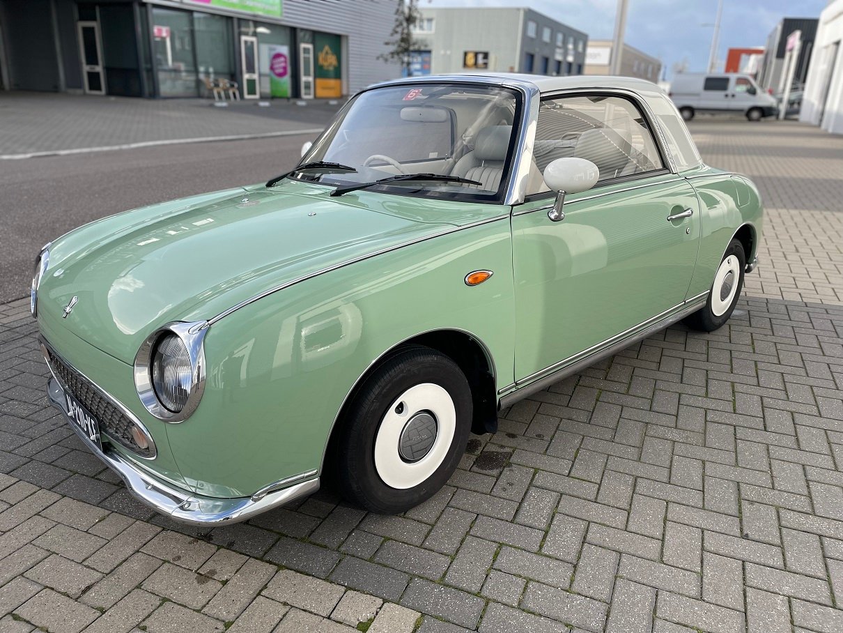 Hele mooie Nissan Figaro in Emerald Groen - Afbeelding 2