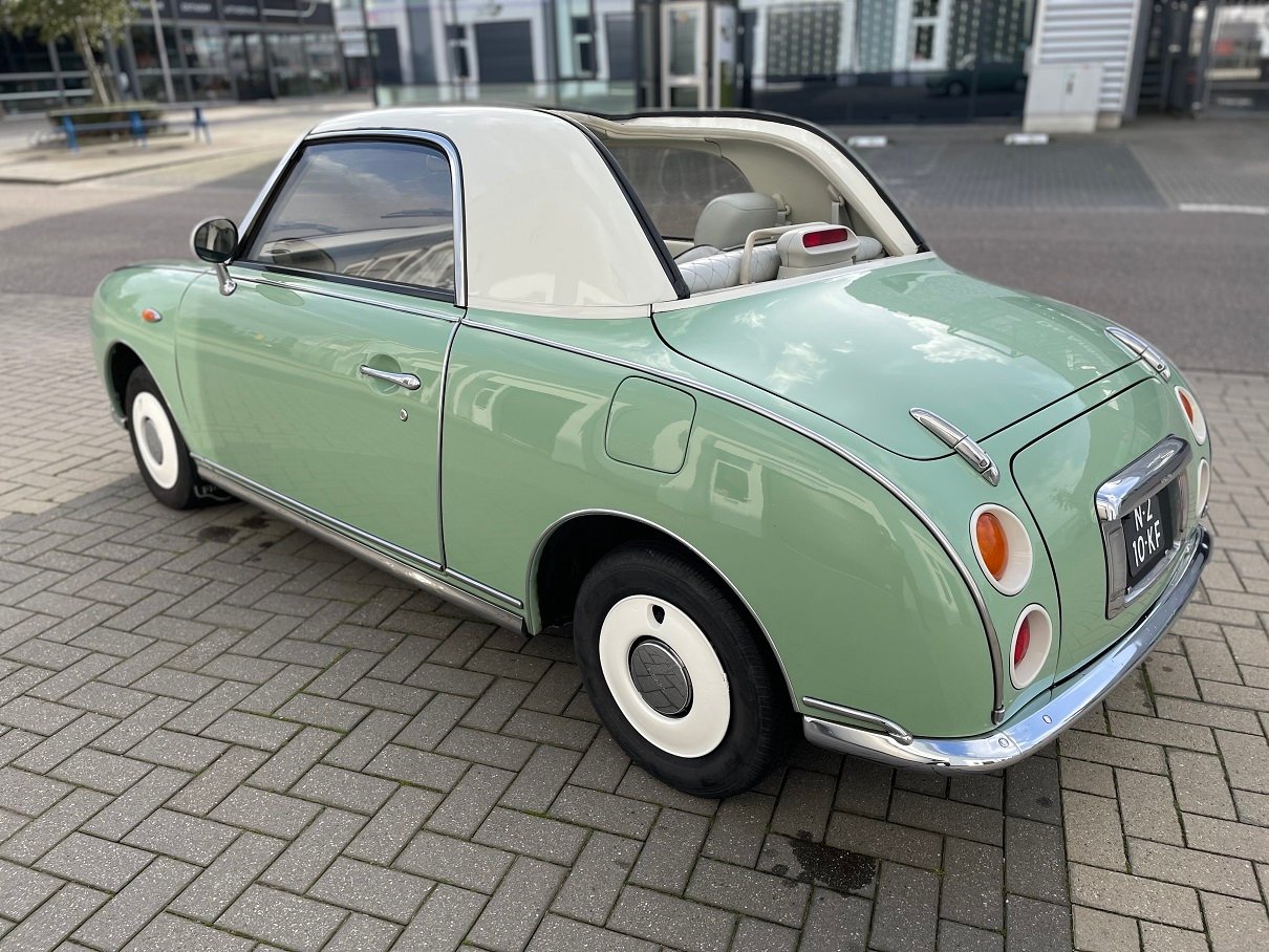 Hele mooie Nissan Figaro in Emerald Groen - Afbeelding 3