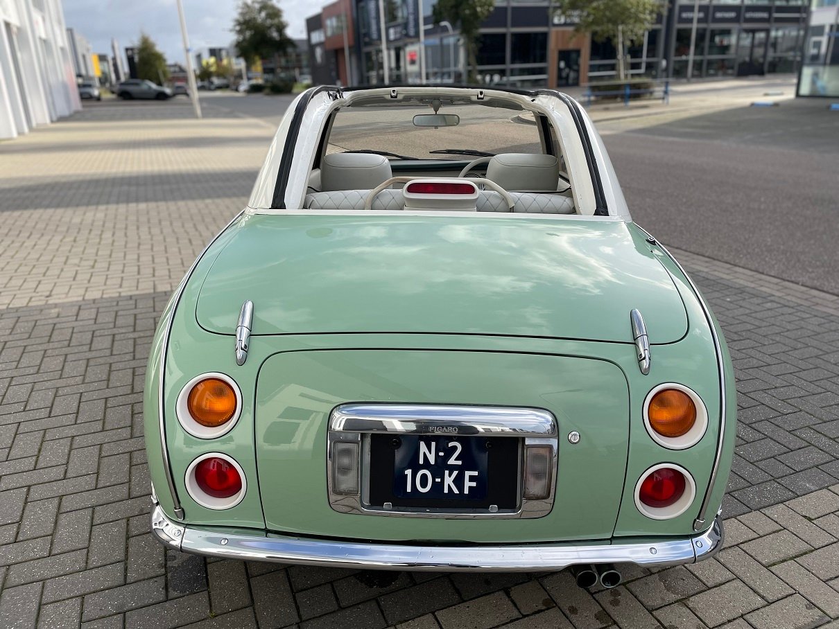 Hele mooie Nissan Figaro in Emerald Groen - Afbeelding 4